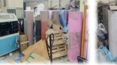 ضبط مصنع أكياس حول نشاطه لتصنيع الكمامات في الدقهلية (صور)