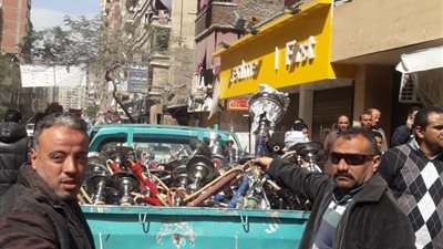 مصادرة 1610 شيشة بالمرج وعين شمس والنزهة لمواجهة كورونا