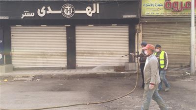 نائب محافظ الدقهلية يقود حملة لتطهير الشوارع والمساجد ضد كورونا