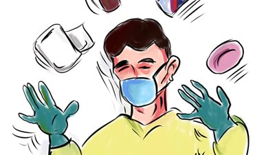 أنشطة منزلية (كاريكاتير)