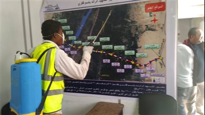 تعقيم محور قوص على النيل ضد كورونا