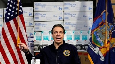 حاكم نيويورك: اقتراب عدد الإصابات بفيروس كورونا من 60 ألف حالة 