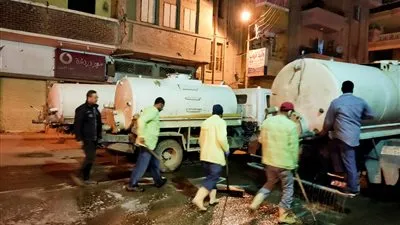 تواصل أعمال التطهير بالتزامن مع الالتزام بالحظر في دمنهور لليوم الخامس (صور)