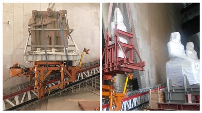 تفاصيل عرض 87 أثرا على الدرج العظيم بالمتحف المصري الكبير