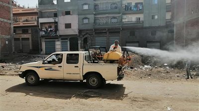 حملات مكثفة لتطهير شوارع ومقابر المنصورة (صور)