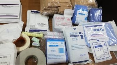 ضبط 15 ألف قطعة مستلزمات طبية مجهولة بالسيدة زينب