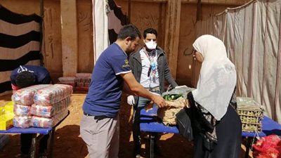 التوصيل دليفري.. معرض سلع غذائية بأسعار مخفضة في بني سويف (صور)