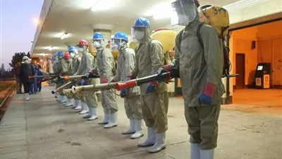 القوات المسلحة تشارك في تطهير مدن وشوارع كفر الشيخ (صور)