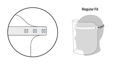 آبل تخصص صفحات دعم لموظفي الرعاية الصحية على موقعها لشرح كيفية استخدام دروع الوجه