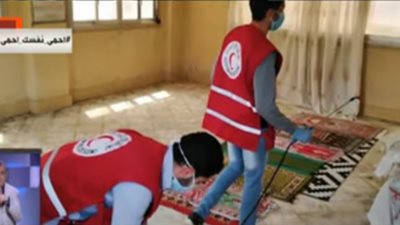 الهلال الأحمر: ننظم حملة لتطهير المنشآت على مستوى الجمهورية