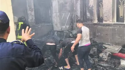 حريق بمستشفى أكاديمية الشرطة بالقاهرة الجديدة (صور)