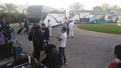 مطار مرسي علم يستعد لاستقبال المصريين العائدين من السعودية