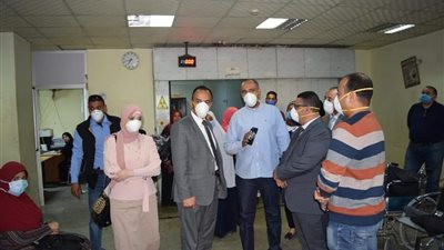 نائب محافظ المنيا يشدد على الإجراءات الاحترازية بمعهد الأورام 