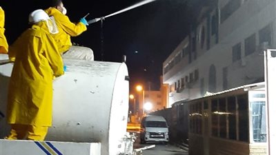 استمرار أعمال التعقيم والتطهير بمختلف المنشآت ببورسعيد 