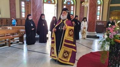 البابا ثيودوروس يترأس احتفال عيد القديس جيورجيوس بمصر القديمة