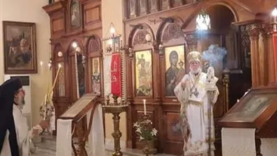 مطرانية طنطا تحتفل بعيد القديس جوارجيوس بدون حضور شعبي