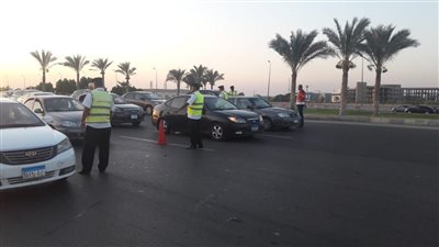 كثافات مرورية بمحافظتي القاهرة والجيزة