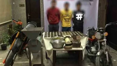 ضبط مصنع لإنتاج الحشيش في الشرقية