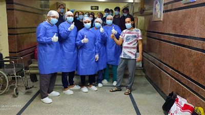 خروج 36 حالة من مستشفى الحجر الصحي بتمى الأمديد بالدقهلية (صور)