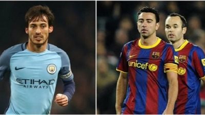 تشافي وإنييستا يكرمان سيلفا