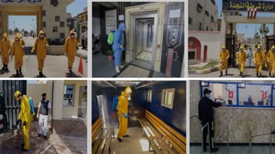 مواصلة تطهير وتعقيم المنشآت الشرطية          