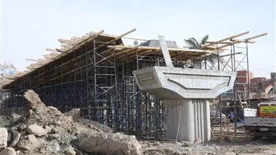 وزير النقل يكشف موعد انتهاء أعمال كوبري المديرية ببني سويف (صور)