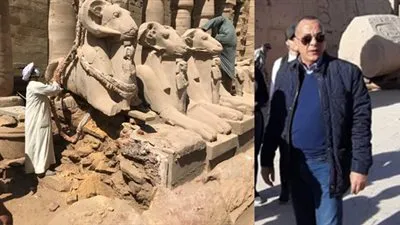 أمين الأعلى للآثار.. كباش الكرنك كانت معرضة للدمار الكامل وقرار النقل أنقذها 