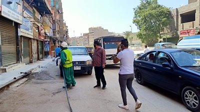 تعقيم وتطهير 3000 شارع ومنطقة وواجهة منزل بالجيزة