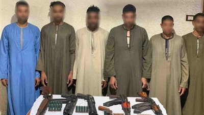 ضبط 6 أشخاص بحوزتهم أسلحة في مداهمات أمنية بأسيوط