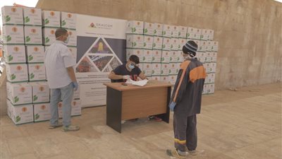 غرفة بيطرية ومساعدات للجمالة في منطقة الأهرامات الأثرية 