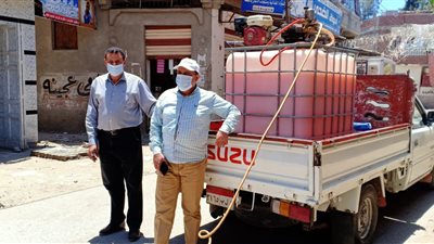 حملات تطهير مكثفة بالدقهلية لمواجهة كورونا (صور)