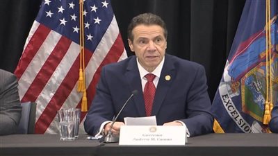 حاكم نيويورك: استمرار انخفاض معدل الوفيات اليومية جراء فيروس كورونا 