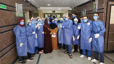 تعافي 16 مصابا بكورونا وخروجهم من مستشفيات عزل الدقهلية (صور) 