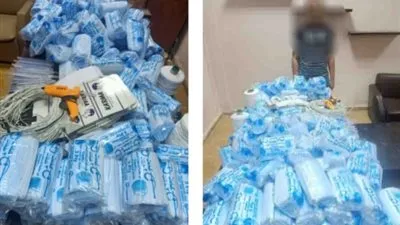 سقوط شخص لإدارته مصنع كمامات بدون ترخيص في جنوب سيناء