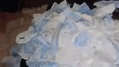 حريق يكشف مصنع كمامات 