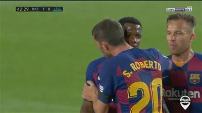 شاهد - برشلونة يهزم شباك ليجانيس بأقدام فاتي