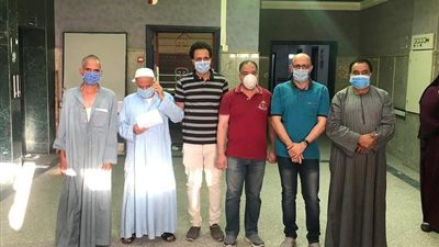 شفاء 15 حالة من فيروس كورونا من مستشفى الواسطى المركزي ببني سويف 