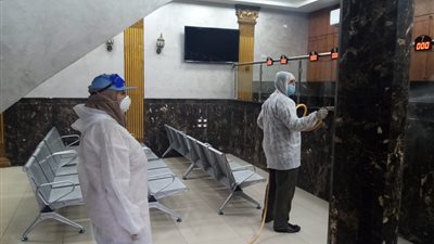 تعقيم المركز التكنولوجي بديوان عام محافظة الدقهلية 