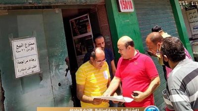 غلق وتشميع محل خمور بدون ترخيص في حي عين شمس