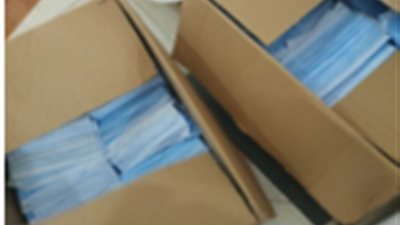 ضبط 45 ألف كمامة بداخل مصنع ملابس غير مرخص بالإسكندرية