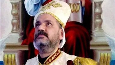 صلوات تجنيز كاهن كنيسة اللديد بدير الشهداء بإسنا 