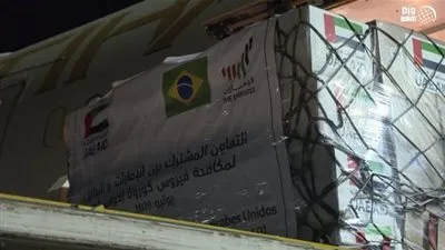 شاهد.. الإمارات ترسل مساعدات الطبية إلى البرازيل لمكافحة كورونا
