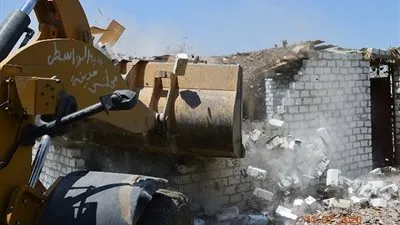 إزالة 34 حالة تعدٍ ضمن حملة استرداد حق الشعب ببني سويف (صور)