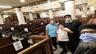 كنيسة العذراء والأنبا انطونيوس بأبوشوشة بقنا تستعد لفتح أبوابها بإجراءات احترازية مُشددة (صور)