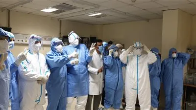 إنقاذ حياة مصابة بكورونا توفي جنينها في بطنها بعزل الدقهلية (صور)