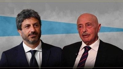 رئيس مجلس النواب الإيطالي يستقبل عقيلة صالح في روما