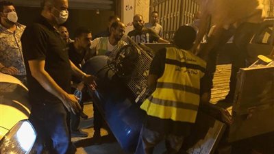 إزالة شادر لبيع الأضاحي بجوار المتحف الزراعي بحي الدقي