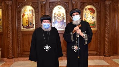 البابا تواضروس يستقبل أسقف الإسماعيلية