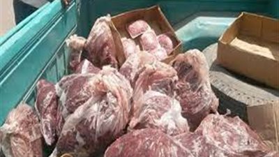 إحباط ترويج 4 أطمان لحوم فاسدة بالمطرية