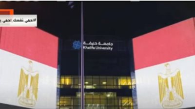 مباني أبوظبي تضيء بألوان علم مصر احتفالا بذكرى ثورة يوليو (فيديو)